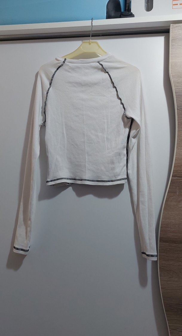 Uzun Kollu Baskılı Tişört - Görsel 2