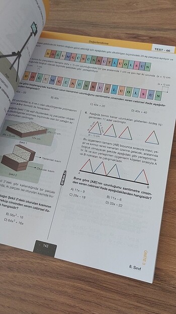  Beden Renk 8. Sınıf LGS Hız Yayınları Matematik Soru Bankası 