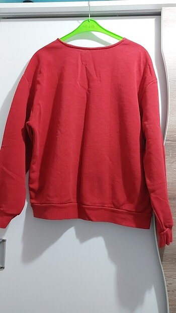 xl Beden XL beden oversize kırmızı sweatshirt 