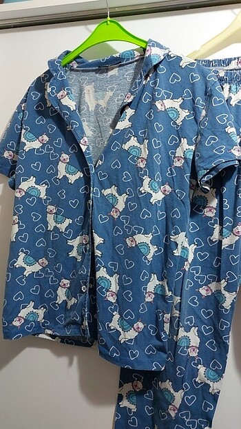 xl Beden mavi Renk XL beden pijama takımı