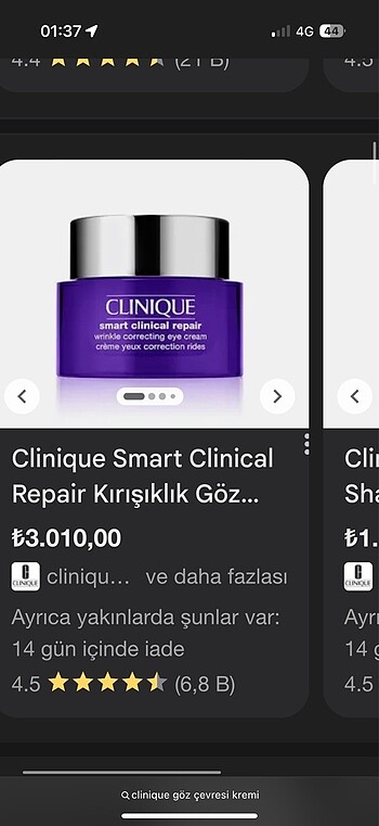 Clinique göz kremi - Görsel 4