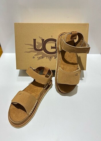 37 Beden kahverengi Renk UGG Taba Sandalet 