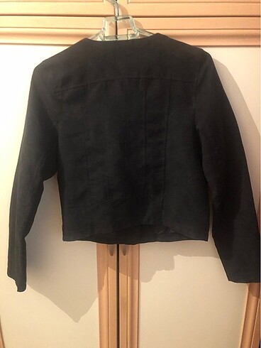 xs Beden siyah Renk H&M marka süet ceket