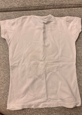 Kız Çocuk Parlak Pul İşlemeli Kısa Kollu Tişört - Görsel 3