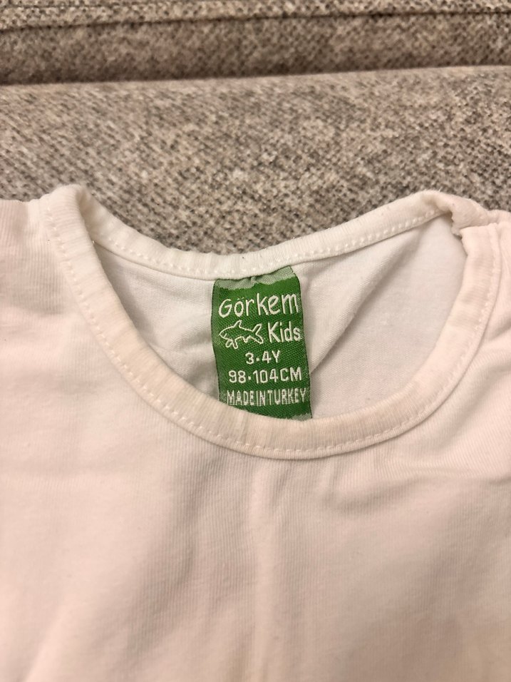 Kız Çocuk Parlak Pul İşlemeli Kısa Kollu Tişört - Görsel 2