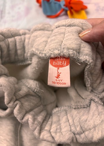 Gri Kız Çocuk Rahat Kesim Eşofman Altı - Görsel 2