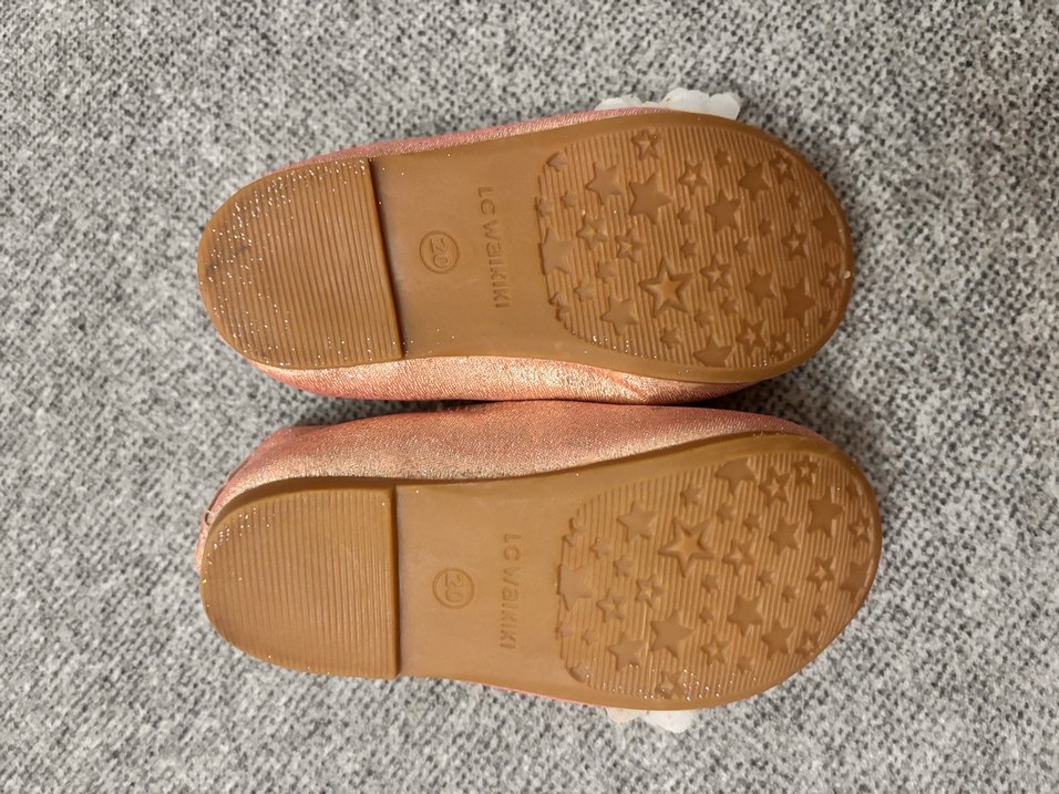 Pembe Çiçekli Kız Çocuk Babet Ayakkabı - Görsel 3