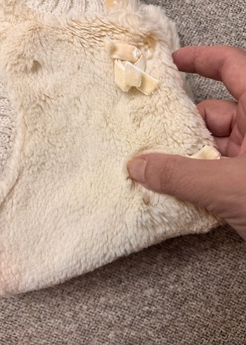 Kız Çocuk Bej Kürklü Yelek - Görsel 5