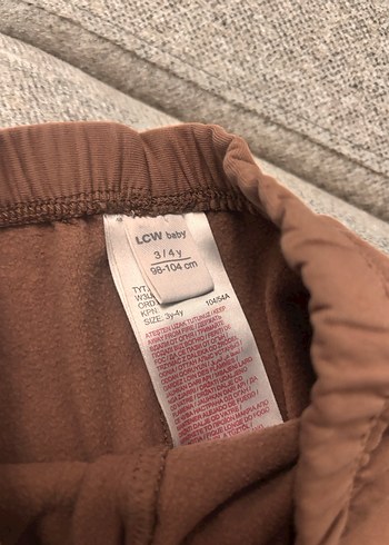 Kız Çocuk Kahverengi Süet Tayt - Görsel 3