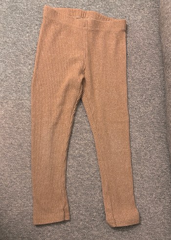 Kız Çocuk Bej Triko Tayt - Görsel 2