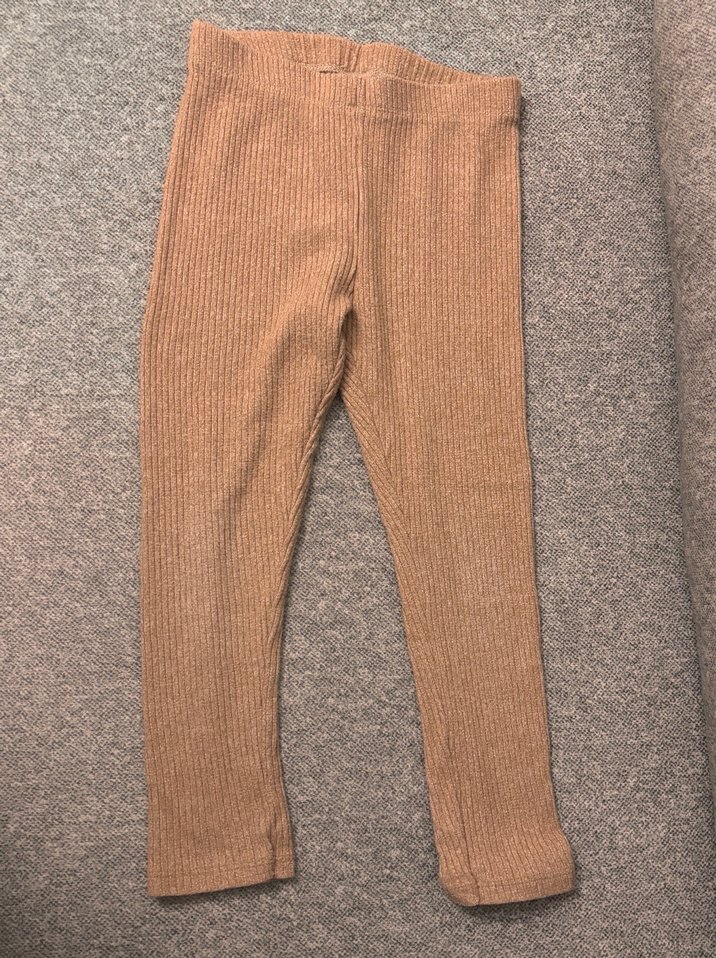 Kız Çocuk Bej Triko Tayt - Görsel 2