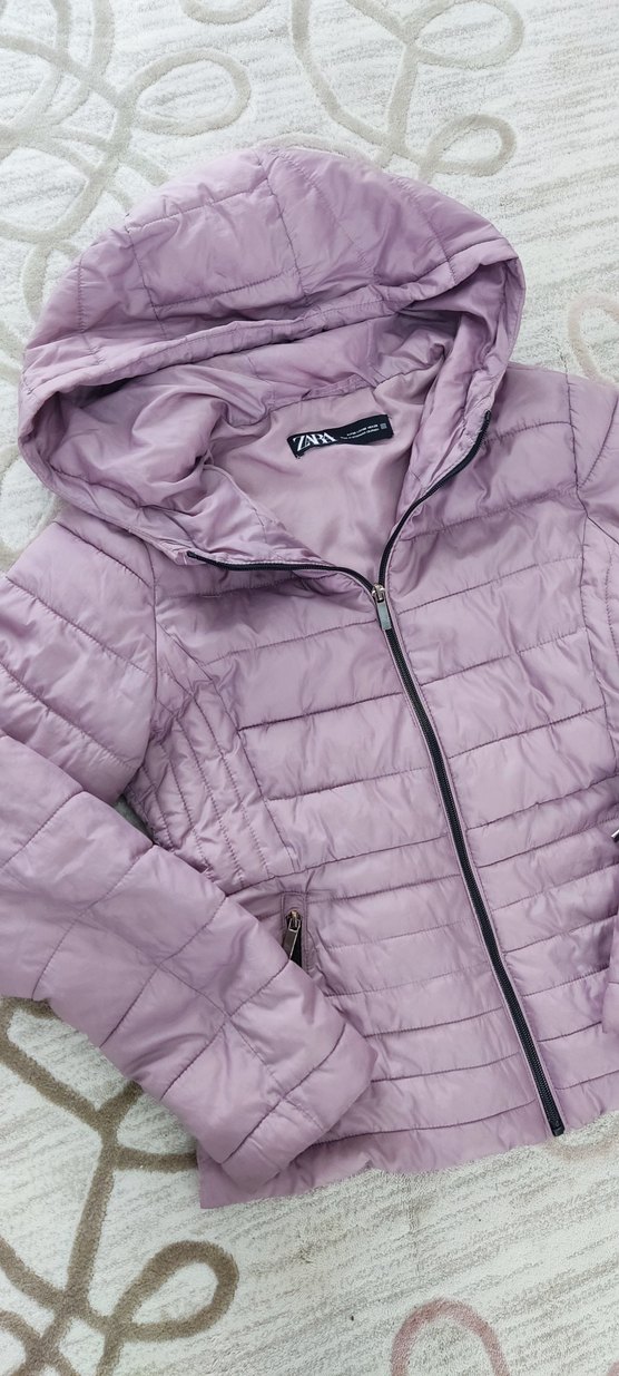 Kapüşonlu Kısa Kadın Kışlık Mont - Görsel 2