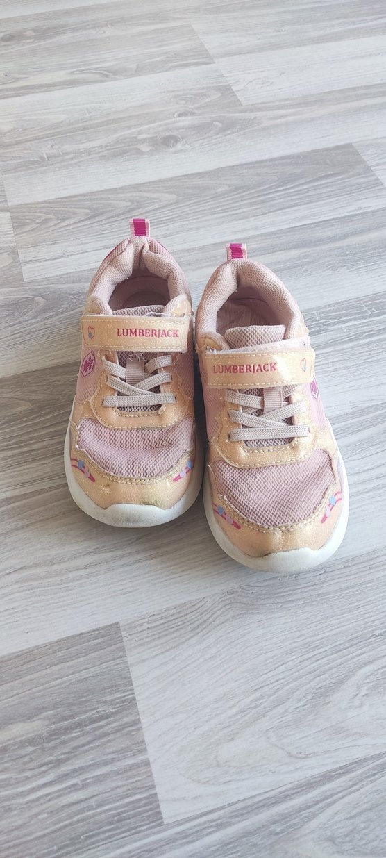 Kız Çocuk Pembe Velcro Bağcıklı Spor Ayakkabı - Görsel 4