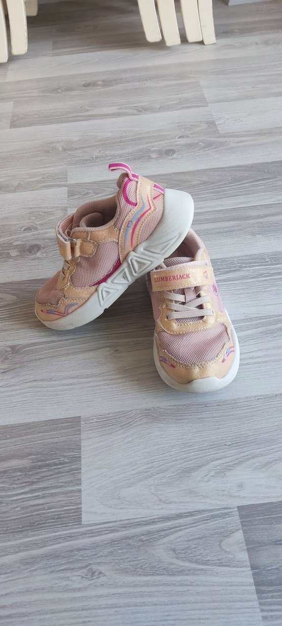 Kız Çocuk Pembe Velcro Bağcıklı Spor Ayakkabı - Görsel 2