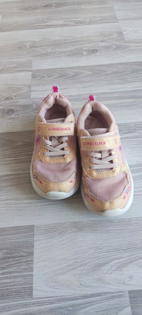 Kız Çocuk Pembe Velcro Bağcıklı Spor Ayakkabı - Görsel 3