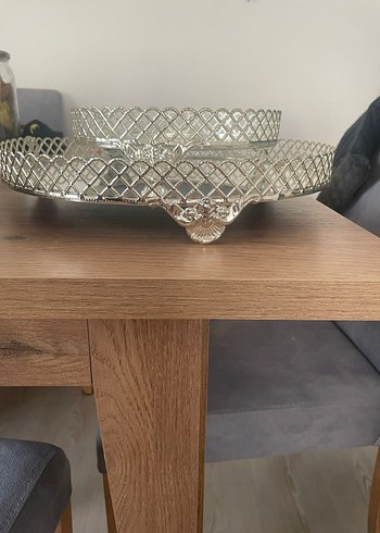 Parlak Yılan Desenli Dekoratif Tepsi - Görsel 2