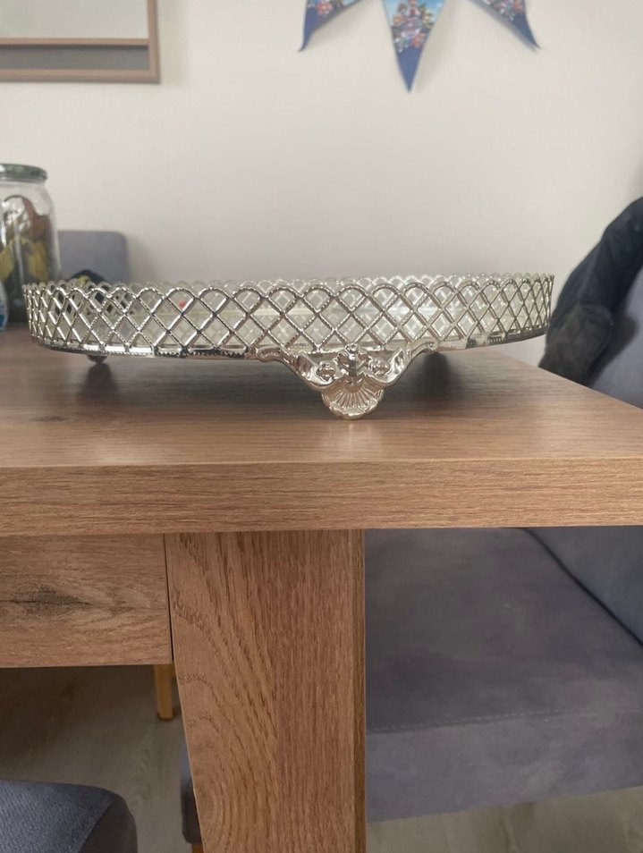 Parlak Yılan Desenli Dekoratif Tepsi - Görsel 3