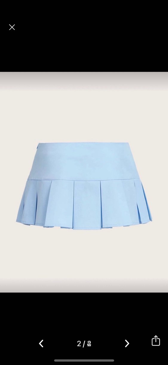 Mavi Pilili Mini Etek - Görsel 2