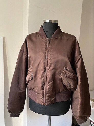 Pull and Bear Pull & bear bomber ceket kahverengi