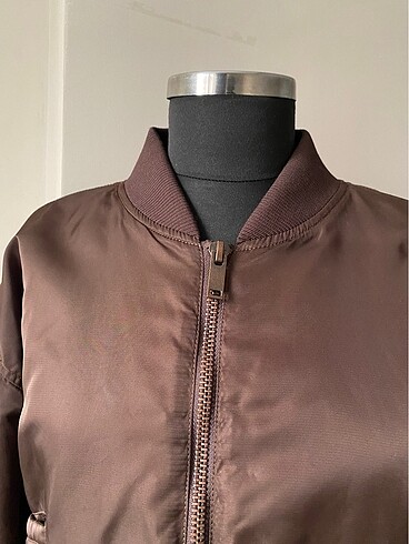 m Beden Pull & bear bomber ceket kahverengi