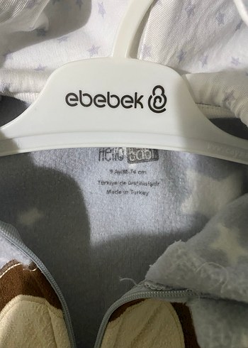 Gri Kapüşonlu Bebek Tulumu - Görsel 2