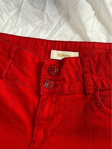 Tiffany Tomato Kırmızı kot şort
