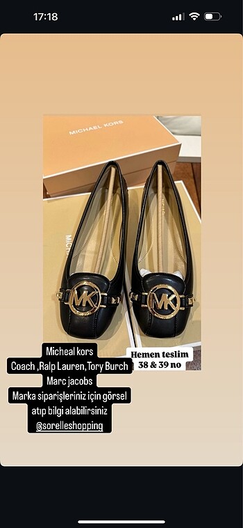 Michael Kors Micheal kors babet 0 orijinal faturalı üründür