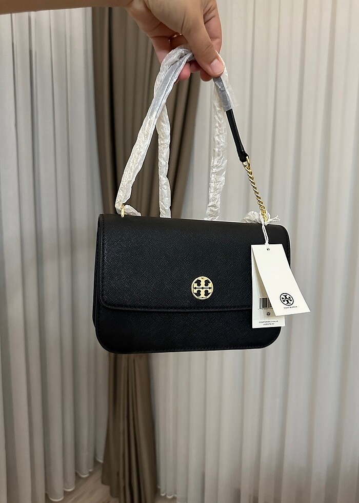 Tory burch siyah çanta - Görsel 2