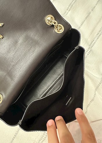 Kahverengi Deri CK Kadın Çapraz Çanta - Görsel 4