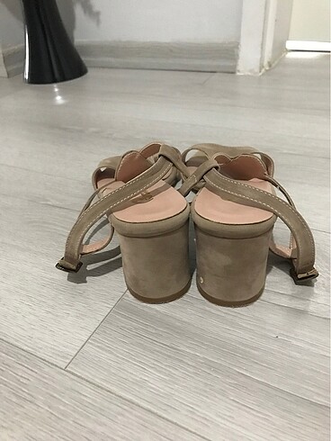 40 Beden camel Renk Topuklu sandalet