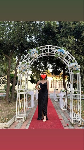 Trendyol & Milla Siyah saten abiye elbise Trendyol