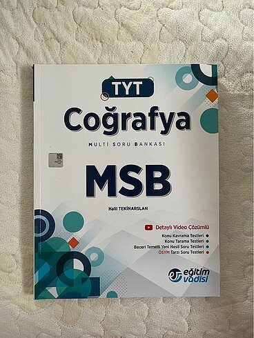 tyt coğrafya msb eğitim badisi yayınları