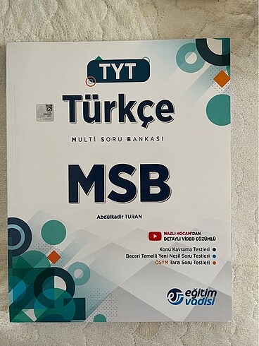 tyt türkçe msb eğitim vadisi yayınları