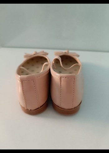 Kızlar için Pembe Fiyonk Detaylı Babet - Görsel 3