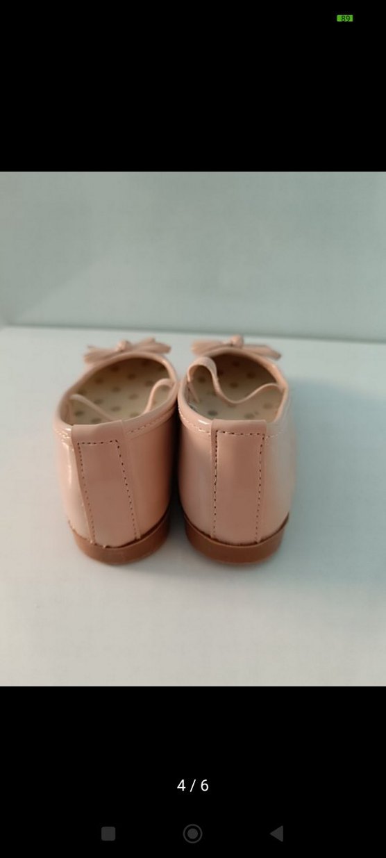 Kızlar için Pembe Fiyonk Detaylı Babet - Görsel 3