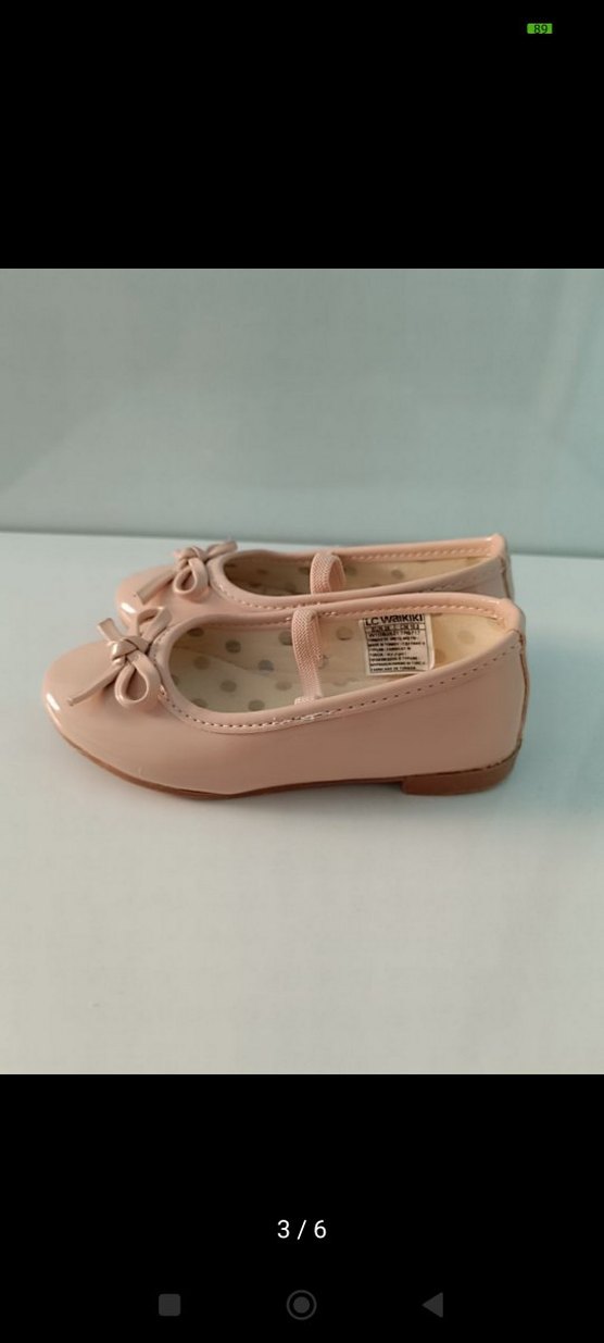 Kızlar için Pembe Fiyonk Detaylı Babet - Görsel 2