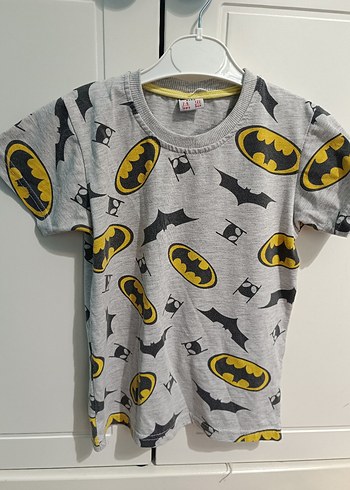 Diğer Batman Baskılı Gri Çocuk Pijama Takımı