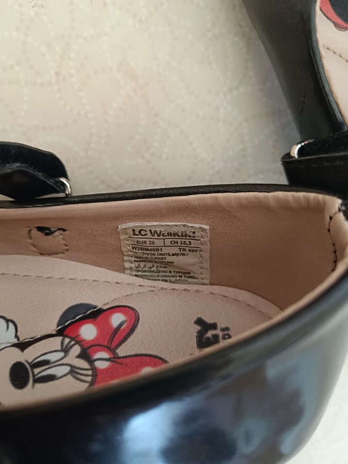 Kız Çocuk Siyah Fiyonklu Babet Ayakkabı - Görsel 4