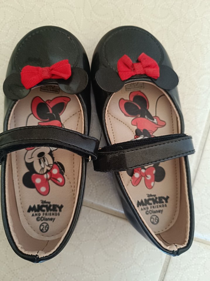 Kız Çocuk Siyah Fiyonklu Babet Ayakkabı - Görsel 3