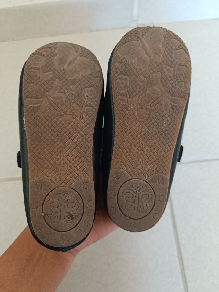 Kız Çocuk Siyah Fiyonklu Babet Ayakkabı - Görsel 5