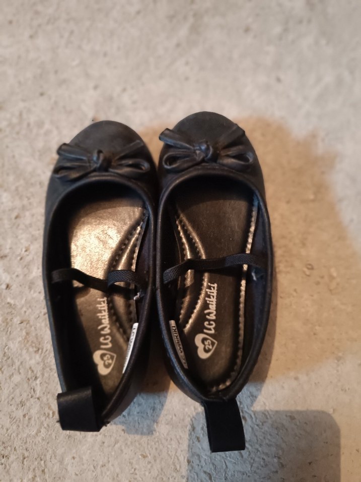 Kız Çocuk Siyah Tokalı Bale Ayakkabısı - Görsel 3