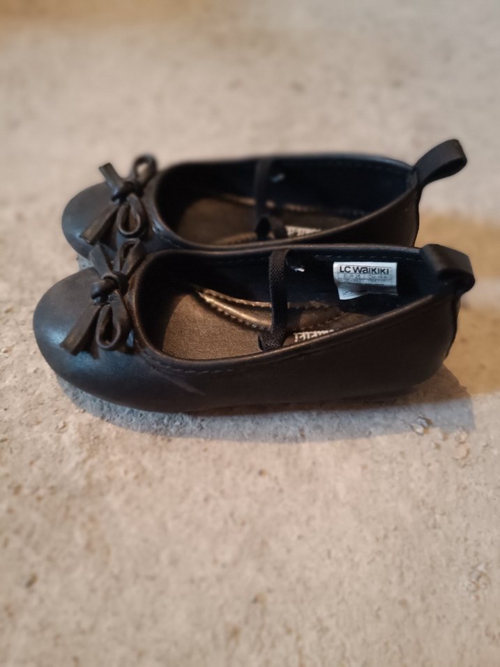 Kız Çocuk Siyah Tokalı Bale Ayakkabısı - Görsel 2