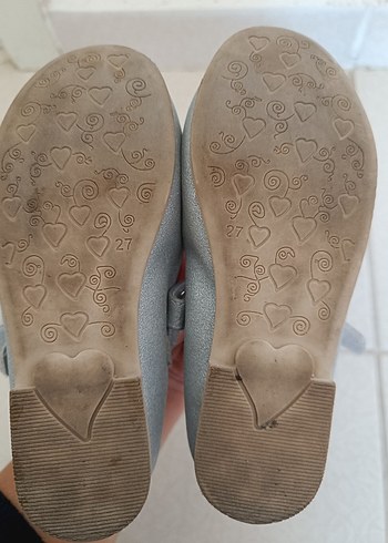 Tokalı Gri Kız Çocuk Babet Ayakkabı - Görsel 4