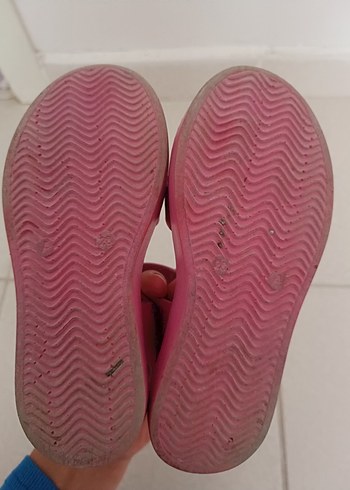 Çiçekli Pembe Kız Çocuk Sandalet - Görsel 4