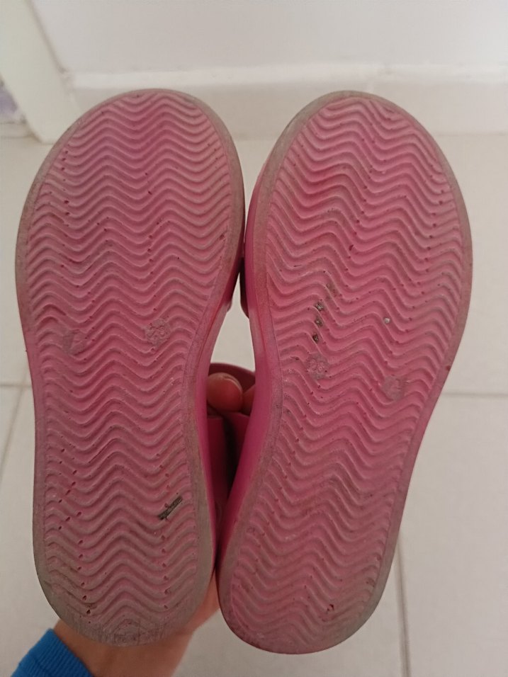 Çiçekli Pembe Kız Çocuk Sandalet - Görsel 4