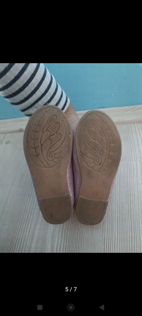 Pembe Fiyonklu Kız Çocuk Babet - Görsel 5