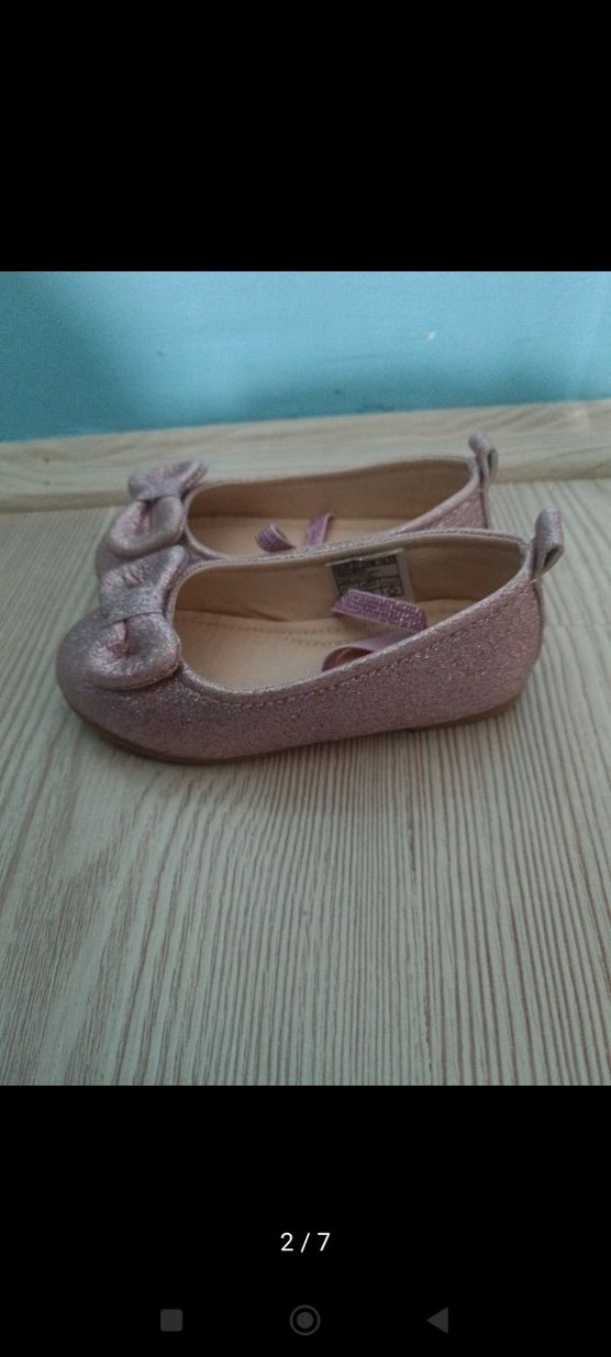 Pembe Fiyonklu Kız Çocuk Babet - Görsel 2