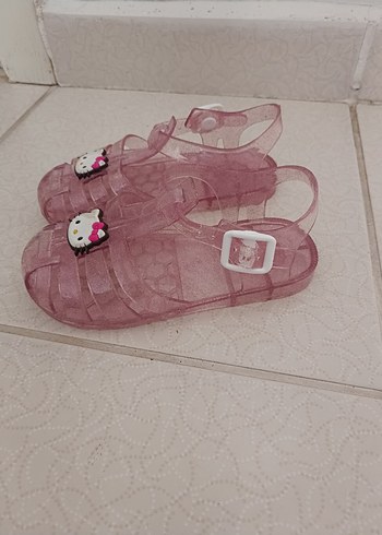 Kız Çocuk Pembe Tokalı Terlik - Görsel 2