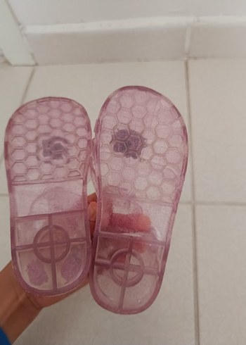 Kız Çocuk Pembe Tokalı Terlik - Görsel 5