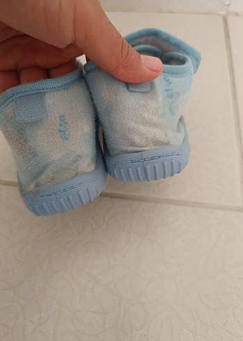 Kız Çocuk Mavi Baskılı Sıcak Terlik - Görsel 3